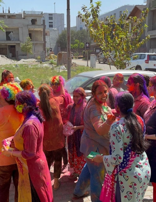 Holi celebration